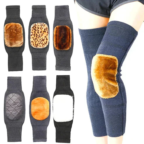 2pcs Leg Warmer Thick Warm Wool Kneepad