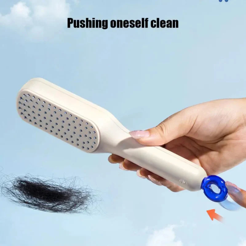 Self Cleaning Hairbrush | Telescopic Hair Comb