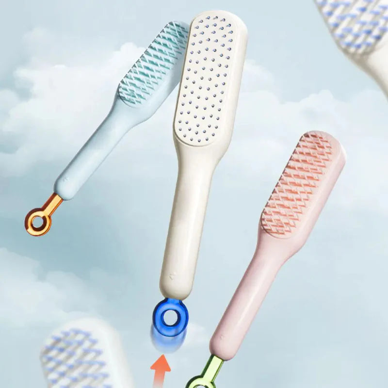 Self Cleaning Hairbrush | Telescopic Hair Comb