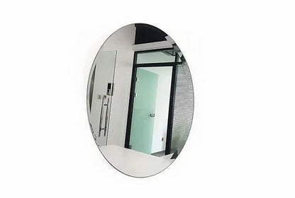 OVAL SHAPE MIRROR WALL STICKER (2PCS)