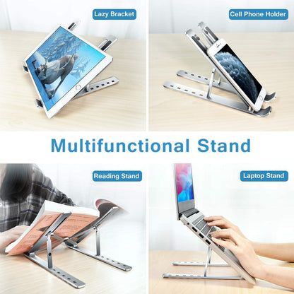 Aluminum Laptop Stand + FREE Pouch | Folding Adjustable