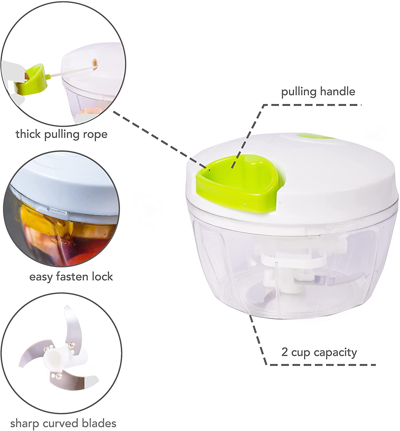 Hand Held Manual Food Chopper,