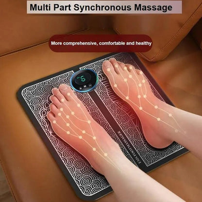 EMS Foot Massager Mat | Portable Folding Feet Massage Pad |  USB Rechargeable