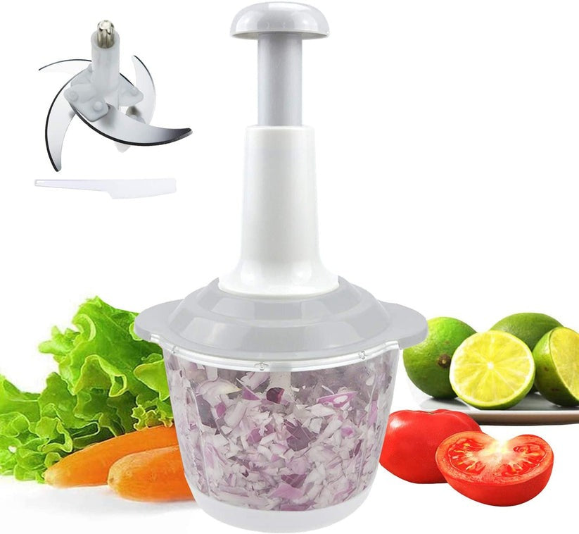 Hand Pushing Chopper Manual Press | Vegetables and Meat Chopper