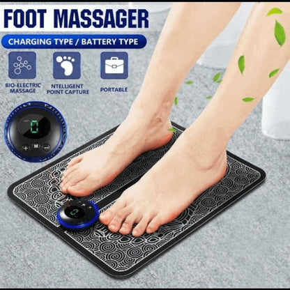 EMS Foot Massager Mat | Portable Folding Feet Massage Pad |  USB Rechargeable