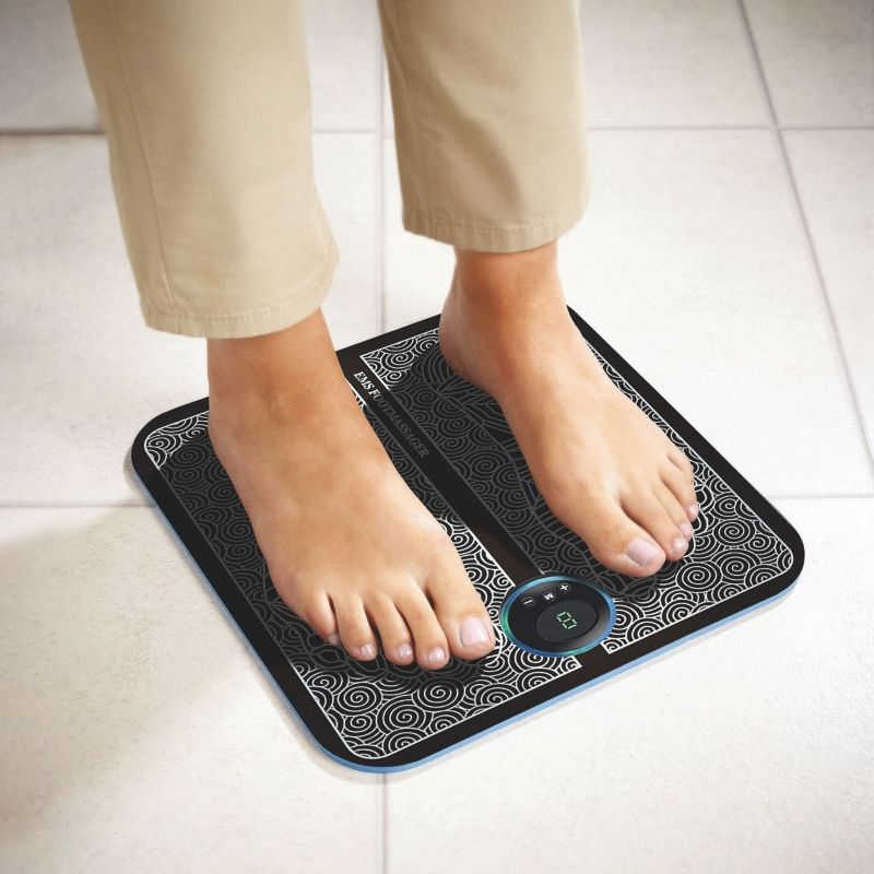 EMS Foot Massager Mat | Portable Folding Feet Massage Pad |  USB Rechargeable