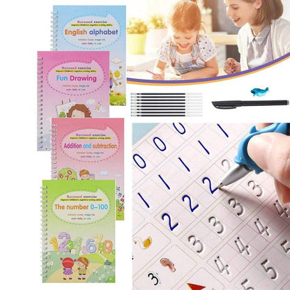 Magic Practice Copybook For Kids | 4 Pcs Set