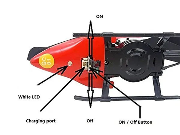 Flying Hand Sensor Control Helicopter Rechargeable