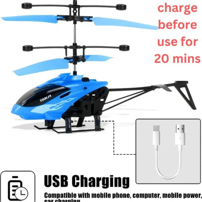 Flying Hand Sensor Control Helicopter Rechargeable